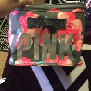 Small vs pink floral storage bin